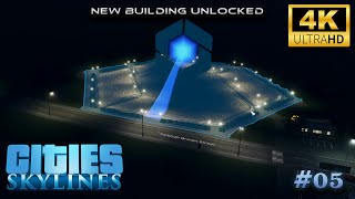 City Skylines Gameplay 05 Fifth gameplay  New building unlocked [upl. by Ainerol]