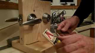 How to pick a lock Schalge using all youtube learned skills and home made tools [upl. by Esiouqrut]