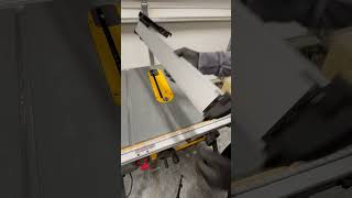 How to store the fence on DeWalt Table Saw [upl. by Adamski470]