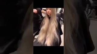 Ellena modenova chops off her extremely long beautiful blonde hair🔥🔥💇🏼‍♀️ [upl. by Nored298]