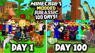 I Spent 100 Days in a Minecraft MODDED YOUTUBER SMP This is what happened [upl. by Annaehr]