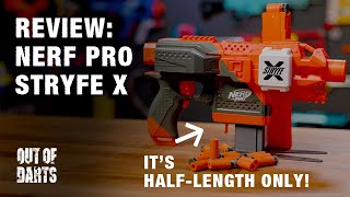 Nerf has finally gone pro‽  Stryfe X amp Accustrike halflength dart REVIEW [upl. by Eiclek]