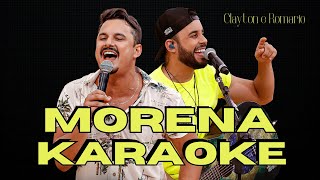 PLAYBACK  VS  KARAOKE  MORENA  Clayton amp Romário Bônus [upl. by Piscatelli]