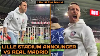 Lillies Stadium Announcer Reaction To Jonathan Davids Goal Against Real Madrid [upl. by Aetnuahs]