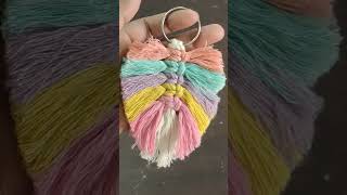 Macrame Key Ring diy macrame viralvideo trending 2024 macrametutorial keyring viralvideo [upl. by Eseilenna]