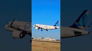 Airbus A320 Azores  Landing 🛬 airport lisboa shorts [upl. by Lowndes593]