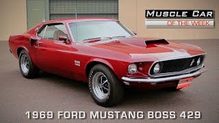 Muscle Car Of The Week Episode 123 1969 Ford Mustang BOSS 429 Video V8TV [upl. by Delcine32]