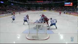 12Final RUSSIA  FINLAND 62 █ Goals IIHF WC 2012 ЧМ голы Россия Финляндия [upl. by Denni]