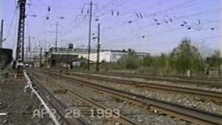 Amtrak action at North Philly 1993 [upl. by Chemash413]