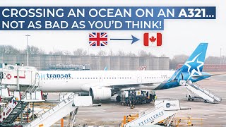 TRIPREPORT  Air Transat ECONOMY  London Gatwick  Toronto Pearson  Airbus A321LR [upl. by Willie173]