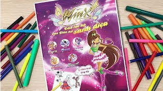 Đồ chơi dán hình váy đầm búp bê WinX club tiên nữ sành điệu Stiker Dolly Dressing Chim Xinh [upl. by Eselehs338]