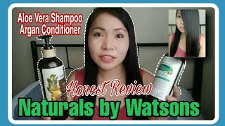 Aloe Vera Shampoo Argan Conditioner Naturals by Watsons Honest Review [upl. by Eniamrej]