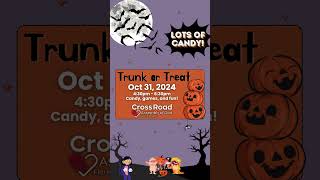 Trunk or Treat 2024 Graphic florencecrossroad trunkortreat [upl. by Inirt462]