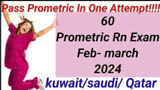 60 PROMETRIC QUESTIONS AND ANSWER IN NURSING KUWAIT SAUDIQATAR NURSING PROMETRIC SAMPLE febmarch [upl. by Panthia]