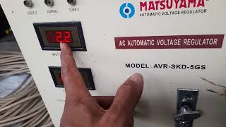 CARA SETING OUTPUT TEGANGAN STABILISER MATSUYAMA DAN FUNGSI VR DI MODUL SERVO [upl. by Anialed820]