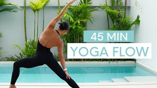 45 MIN FULL BODY YOGA FLOW  Vinyasa Flow For Balance Flexibility amp Strength [upl. by Nyrad]