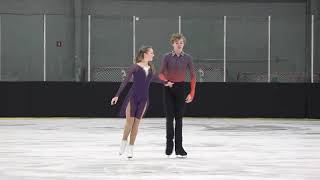 Blackstone  Light  Intermediate Dance PD 1  2025 Midwestern Sectional US Ice Dance Final [upl. by Beau267]