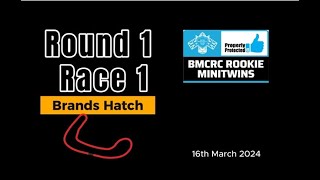 Race 5 Sat BMCRC Rookie Minitwins Brands Hatch 16th March 2024 [upl. by Brewster113]