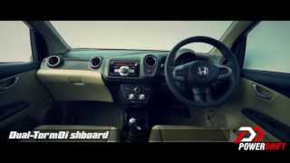 Honda Amaze Interior  PowerDrift [upl. by Nerha]