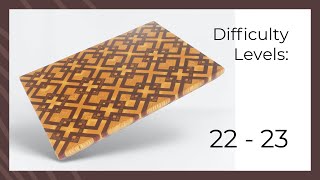 25 Levels of Cutting Boards  Episode 8  Triple Hexagons  Feldthouse Weave [upl. by Hisbe]