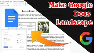 GUIDE How to Make Google Docs Landscape Very Easily [upl. by Denis]