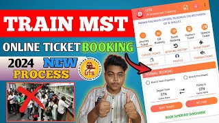 How to purchase online train ticket  UTS app se monthly ticket booking kaise kare [upl. by Avruch765]