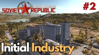 Initial Industry for Realistic  E2  Workers amp Resources Soviet Republic  S2 [upl. by Lewak]