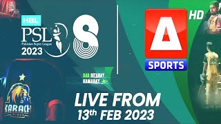 quotSab Sitaray Hamarayquot Watch HBL PSL 8 LIVE from 13th Feb 2023 on A Sports HD [upl. by Mylor]