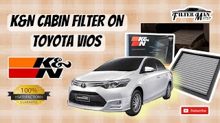 Installing KampN Cabin Filter for Toyota Vios 2016 [upl. by Proffitt901]