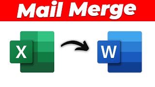 How to Mail Merge in Excel and Word StepbyStep Tutorial [upl. by Imoin]