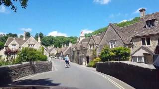 Driving through Castle Combe Cotswolds UK [upl. by Thorndike]