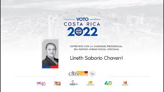 quotVoto Costa Rica 2022quot Entrevista con Lineth Saborío Ch [upl. by Haleeuqa]