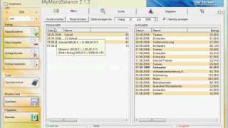 Haushaltsbuch MyMicroBalance Oberfläche [upl. by Latsyrhk793]