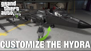 How to CUSTOMIZE the HYDRA GTA 5 SMUGGLERS RUN [upl. by Tichon]