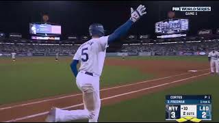 Freddie Freeman’s grand slam in game 1 of the World Seriesfreddiefreeman baseball worldseries [upl. by Sik]