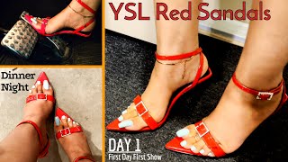 YSL Pointy Heeled Sandals  DAY 1  Trendy Summer Shoes For Date Nights  Good Shoes Matter [upl. by Riocard]