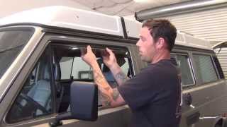 GoWesty Installing Wind amp Rain Deflectors  Vanagon and Eurovan [upl. by Acinoj806]