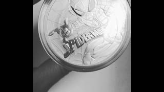 2017 1 oz Spiderman Marvel Series Tuvalu Silver Coin [upl. by Ssidnak753]