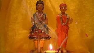 BAPS SWAMINARAYAN AARTI WITH REAL AARTI FLAME [upl. by Knah]