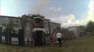 Security Officer First On Scene For Apartment Fire [upl. by Jamal644]