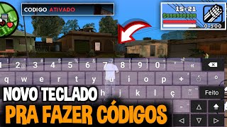 COMO FAZER CÓDIGOS NO GTA SAN ANDREAS ANDROID SEM MOD [upl. by Albemarle]