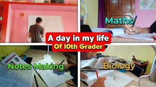 A day in my life of 10th Grader  Making study notes  Study vlog [upl. by Lonier65]