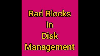 Bad Blocks  Disk Management  Operating System  Kathi Ascherya [upl. by Harriot]