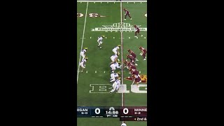 Will Johnson PickSix vs Minnesota  Michigan Football [upl. by Kizzee917]