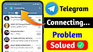 How to Fix Telegram Connecting Problem 2024  Fix Telegram Connecting Problem solved [upl. by Alyt285]