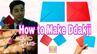 How to Make Ddakji  Squid Game  Cara mudah membuat Ddakji Squid Game [upl. by Llen285]