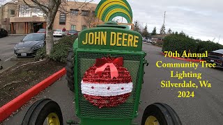 Silverdale Community Tree Lighting Tractor Hayrides [upl. by Annaynek]