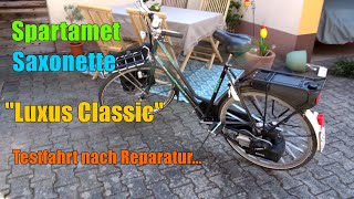 Spartamet Saxonette quotLuxus Classicquot Hand und EStarter ► Testfahrt nach Reparatur [upl. by Amandi]