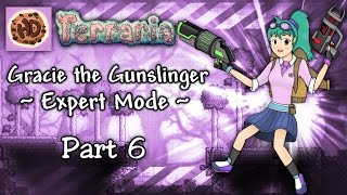 Terraria 13 Expert Gunslinger Part 6  Gracie vs Skeletron amp Minishark Time  132 Lets Play [upl. by Nilyac314]