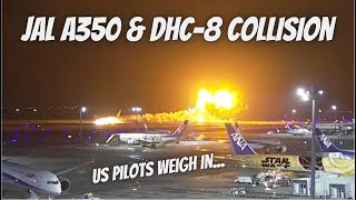 JAL A350 amp DHC8 Collision US Pilots Breakdown [upl. by Marika]